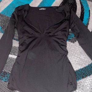 Shein long sleeve little black dress